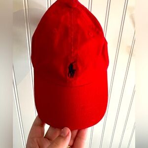 Polo Ralph Lauren baseball cap/hat boy infant 12m/24m red and navy logo